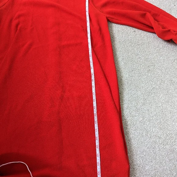 Whistles Red Long Sleeve Pencil Dress UK Size 10 - Picture 6 of 9